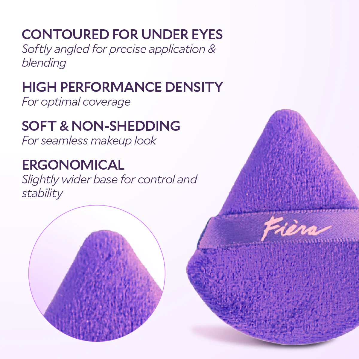 Triangular Velour Powder Puff - Image 2