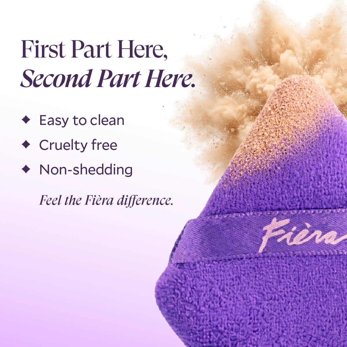 Triangular Velour Powder Puff - Image 4