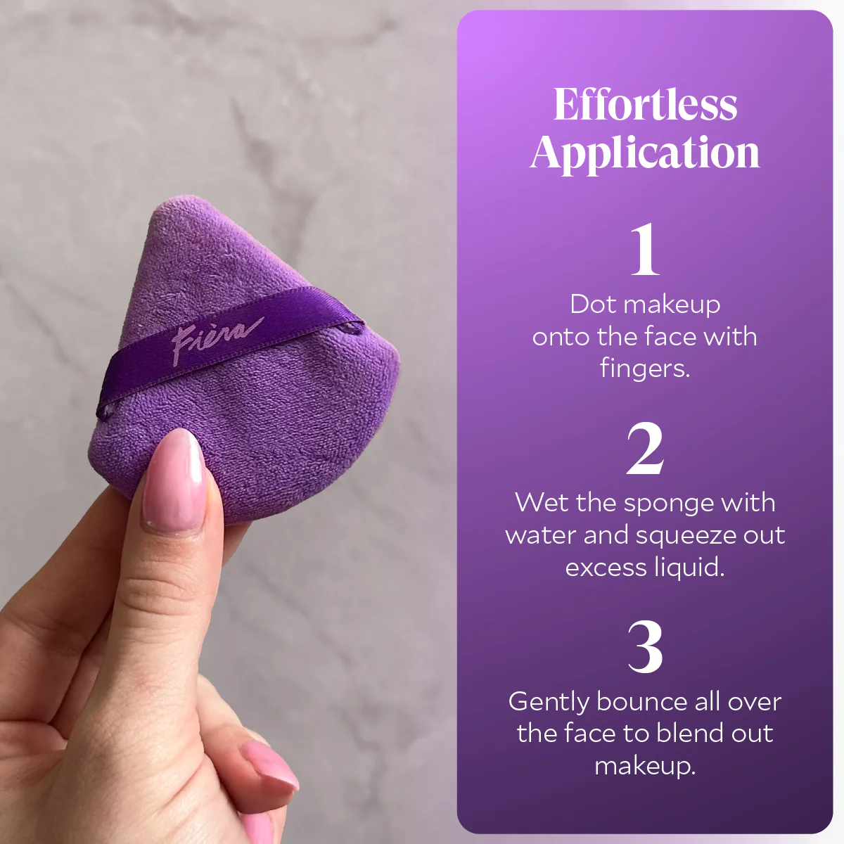 Triangular Velour Powder Puff - Image 6